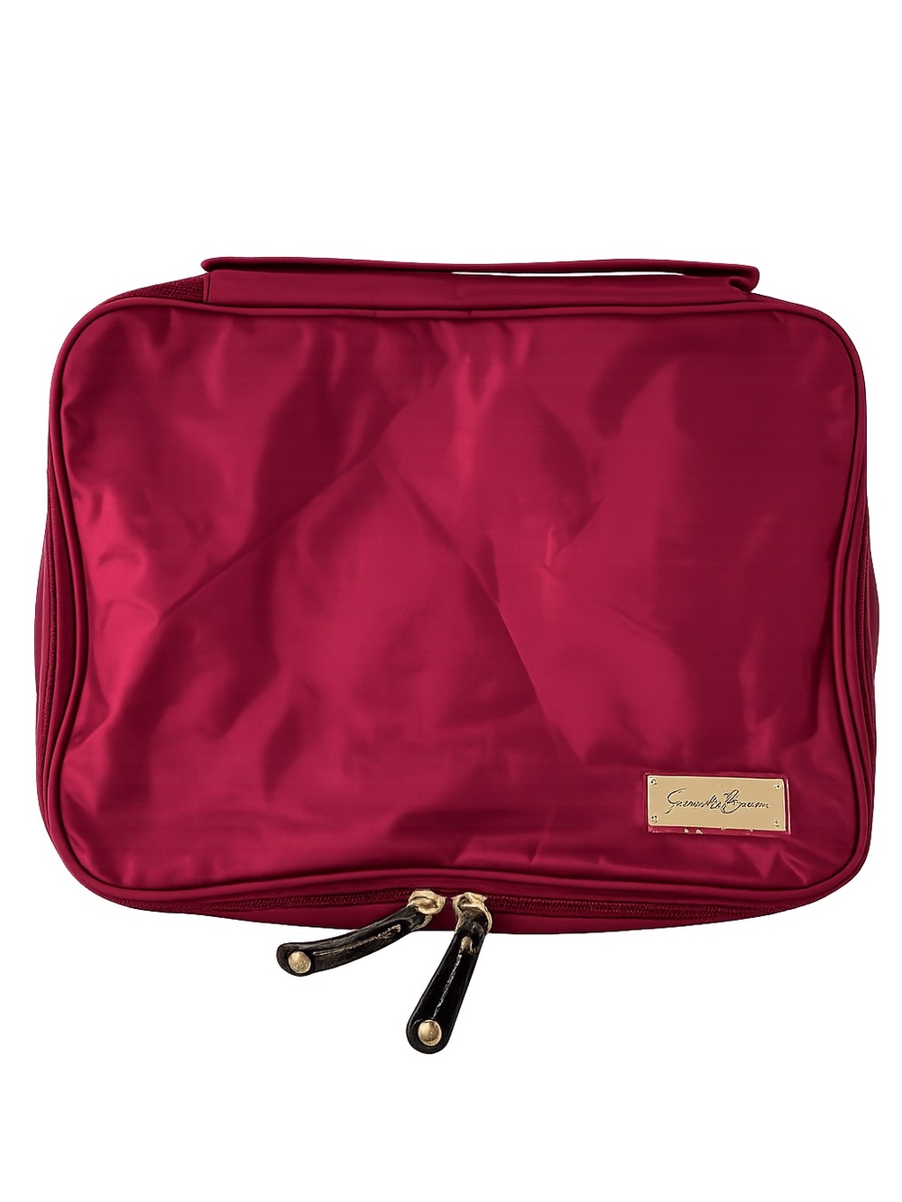 Samantha Brown Burgundy Travel Cosmetic Organization Packing Bag